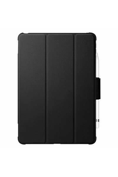 SOHO AntiShock Book Cover Compatible with Apple iPad 10.2 2019, 2020, 2021, Rugged Armor Pro, Black