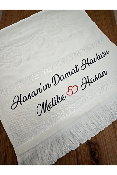 Sahra Çeyiz Nakış Kişiye Özel İsim İşlemeli Kadife Etamin Çeyizlik Söz Damat ...