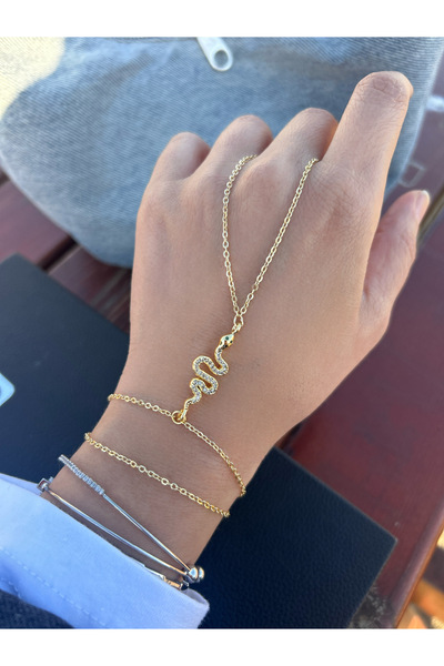 pop up store Snake Detail Zircon Shahmeran / Hand Accessory