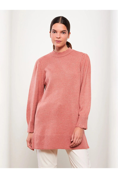 LC Waikiki Lcw Modest Stand Collar Women's Knitwear Tunic