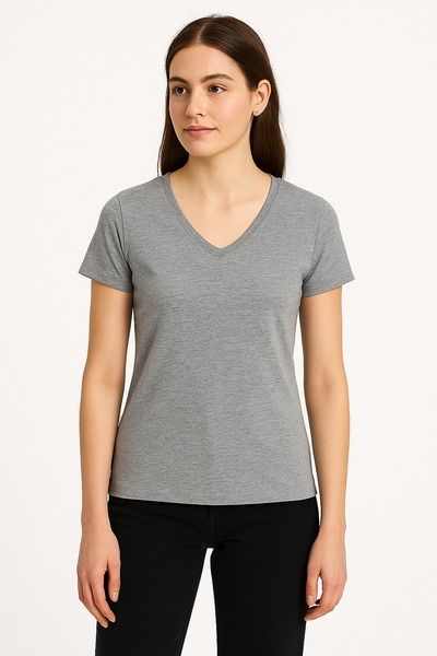 PROLET V Yaka Kadın T-Shirt