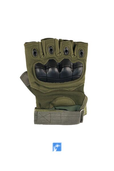 PIECE SIGNATURE Water Resistant Polyester Biker Cut Finger Gloves