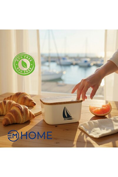 CEM HOME Wooden Lid Lunch Box Set of 4 4X600 ml