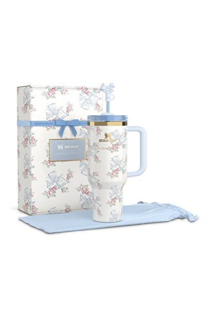Generic Love Shack Fancy H2.0 Flow State 40oz Blue Rose Tumbler