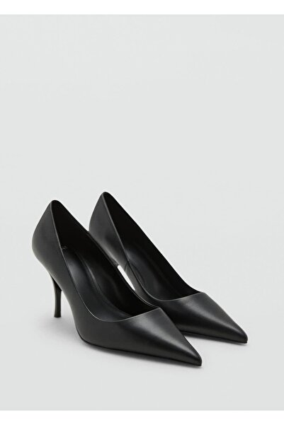 MANGO Woman Topuklu deri ayakkabı