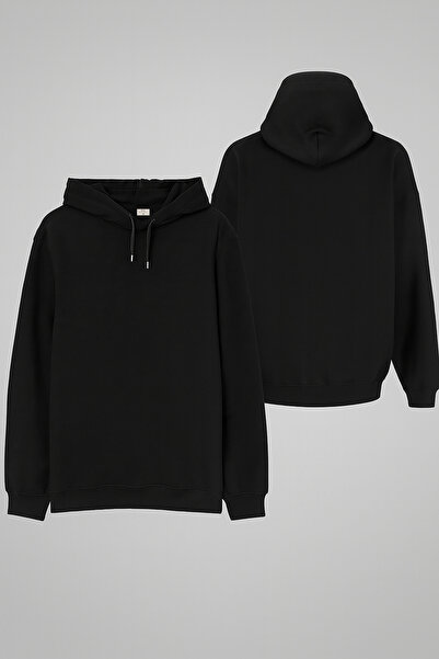 MODA Φούτερ Unisex με κουκούλα χωρίς στάμπα