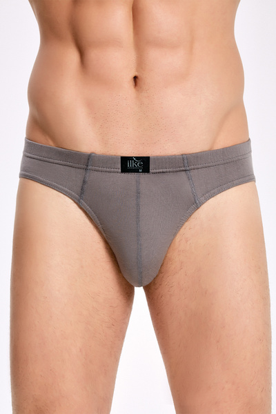 ROZELT Men's Cotton 3-Piece Slip Underwear Navy Blue-Smoke-Black