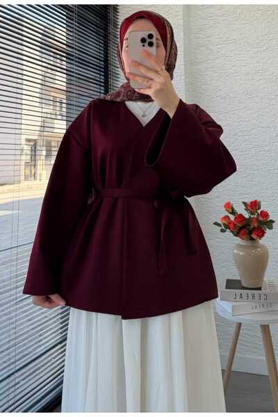 Mrs.idea Women's Trendy Waist-Tied Skirt and Pants Top Kimono (Kimono Only, Not a Set)