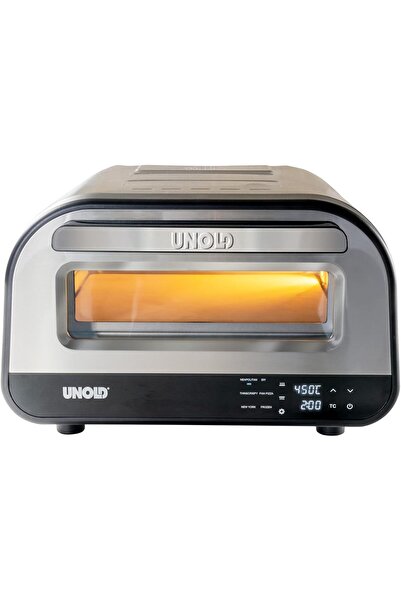 Unold LUIGI 68816 Elektrikli Pizza Fırını – 450°C, Pizzataşı ile 2 Dakikada T...