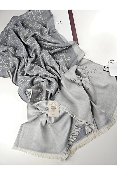 Webinay Home Yün İpek Şal G Desen İthal İnce Kumaş Çift Taraflı Silk Scarf Hijab Shawl