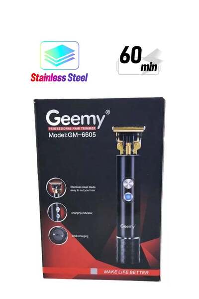 Geemy GM6605 Professional Rechargeable Hair trimmer Electric Hair Clipper