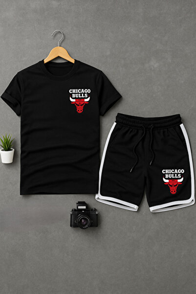 NEW TRENDY COLLECTİON New Season Trend Bulls Printed Slim Fit Oval Cut T-shir...