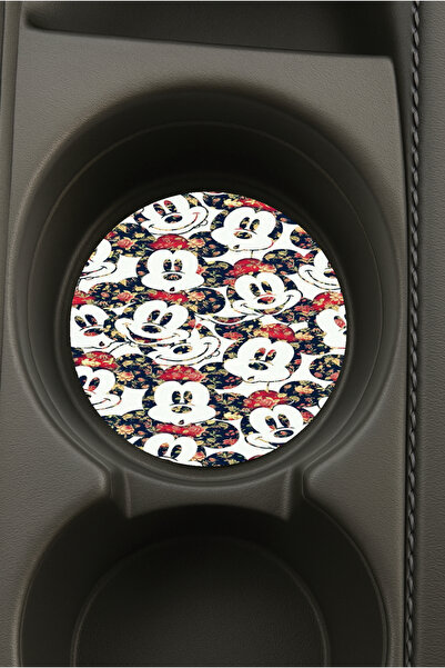 Cekuonline حامل أكواب دائري بيضاوي الشكل مطبوع للسيارة بتصميم مميز من موسكارما