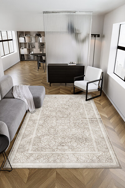 Aslan Home Dekoratif Özel Tasarım Yıkanabilir,İnce, Kaymaz Tabanlı, Modern Sa...