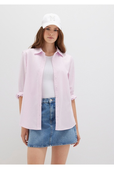 Mavi Regular Fit 100% Cotton Pink Shirt