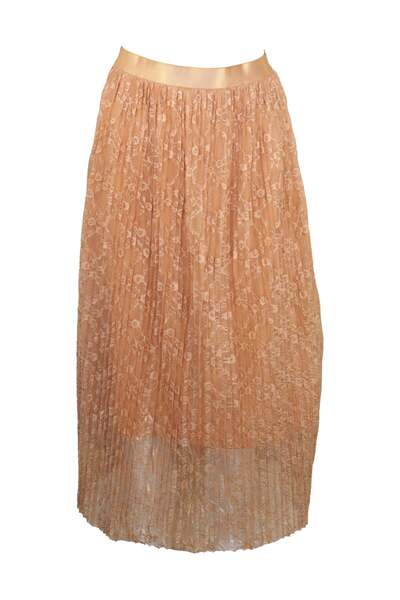 Vero Moda Hurrican Light Orange Skirt - M, orange, 100% polyester