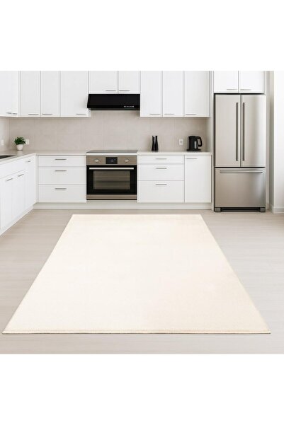 Bonny Home Relax Krem Mutfak Halısı Kaymaz Tabanlı Makinede Yıkanabilir Yumuş...