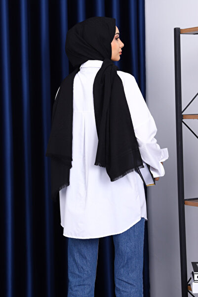 İmajButik Λευκό μονόχρωμο Terikoton Casual πουκάμισο