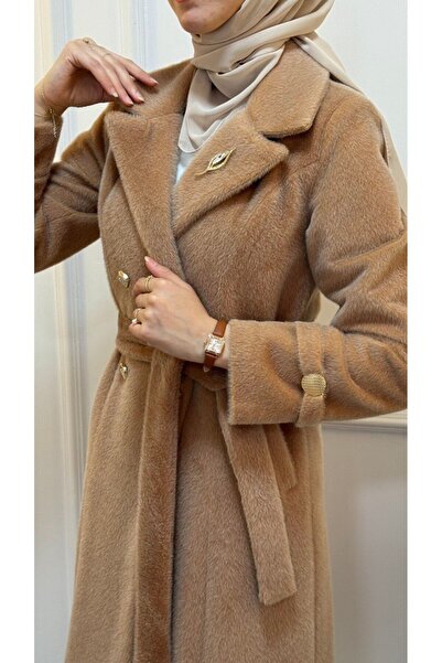 Tebrikler tekstil Women's Long Winter Trench Coat Model G3421