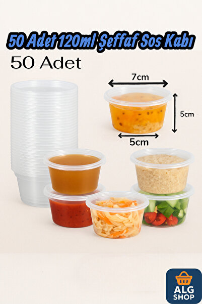 Febros 50 قطعة من حاويات التخزين الصغيرة المانعة للتسرب سعة 120 مل، وعاء للصل...