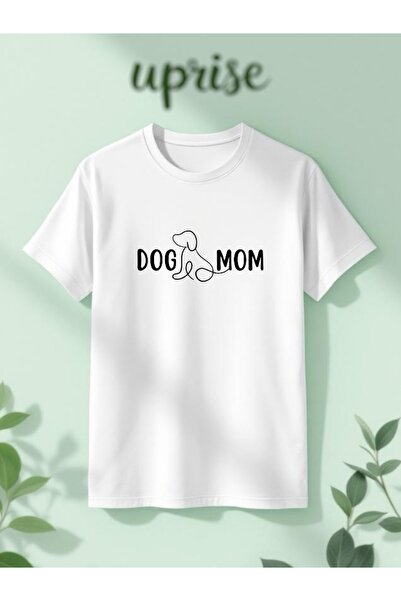 Vordevia Μπλουζάκι Dog Mom με τύπωμα Cotton oversized