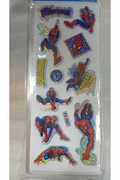BADE TOYS Sparkly STICKERS Spaydırmen Temalı Kabartma Stıcker 5 Kartela