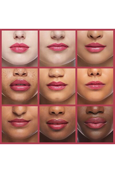 ALMAY زيت الشفاه للعناية والتلوين، لون ستيك-راسبيري راش 130، | لون شفاه مرطب مع لمعان مغذي