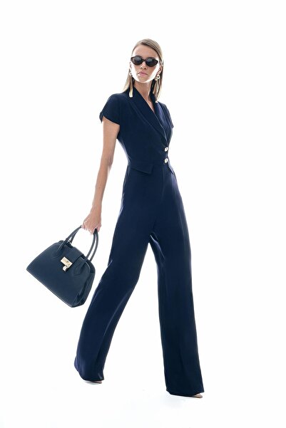 EXPLOSION Gold Düğmeli Kontras Renkli Tulum