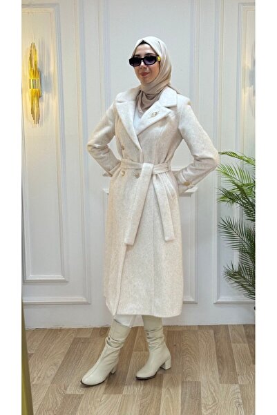 Tebrikler tekstil Women's Long Winter Trench Coat Model G3421