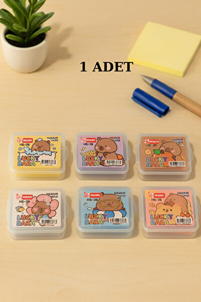 Mikro CapyBara Kapibara Desenli Tekli Hamur Silgi