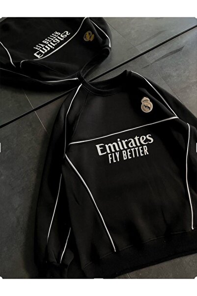 KUN SPORTSWEAR PREMİUM BİYELİ DESEN NOSTALJİ SWEATSHİRT OVERSİZE UNİSEX