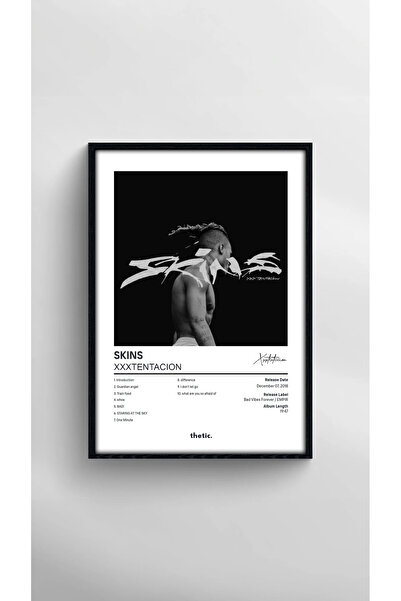 Thetic XXXTENTACION - SKINS Albüm Koleksiyonu PREMIUM Spotify Poster!