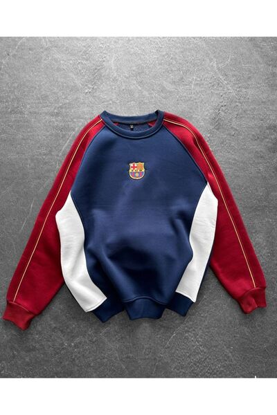 KUN SPORTSWEAR Retro Biedi̇ed Pattern Premium Sweatshirt Oversize Unisex