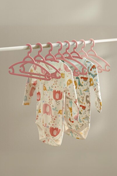 Depa 6-Piece Baby Hanger & Baby Wardrobe Hanger Pink Set