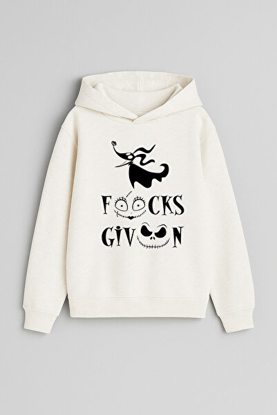 MODA سويت شيرت بقلنسوة للأطفال من الجنسين مطبوع عليه هالوين هوكوس بوكوس من إكرو