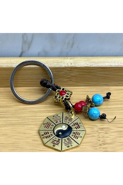 ÇERÇİCİ Metal Yin Yang Keychain Alk4454