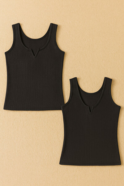 QKK Women's Cotton Lycra Wide Strap Combed Cotton Camisole 2-Piece Undershirt Q6K4K7T4Ka