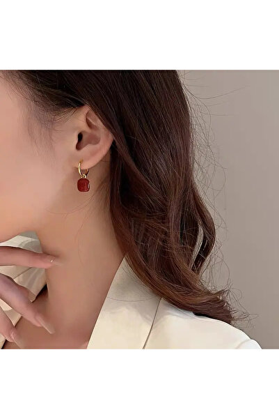 SEVAS GOLD Gold Color Women's Dangle Square Earrings