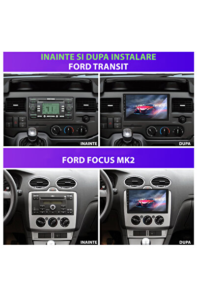MaxTech Navigatie Ford Focus Mk2 (2005-2008) / Transit (2009-2016) dedicata, 4 GB Ram 64 GB Rom OctaCore