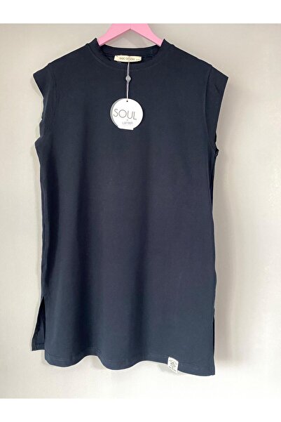 Soul Organik Pamuk Sıfır Kollu Içlik Tunik 30725