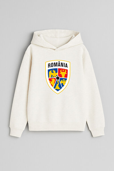 MODA Ρουμανία Ρουμανία Εκιπά Ντε Φοτμπάλ με τύπωμα Εκρού Κορίτσια Αγόρια Παιδ...
