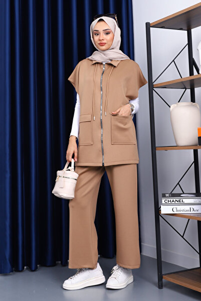 İmajButik Mink Vest and Pants Scuba Suit