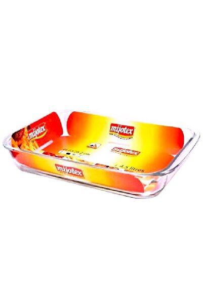 mijotex Pyrex 4.5L Glass Oven Dish, Large Rectangular Size