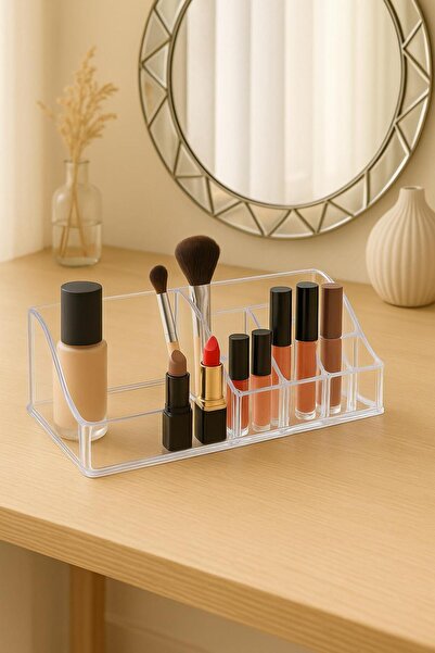 Depa Transparent Pyramid Makeup Organizer Organizer 9×17×6 cm