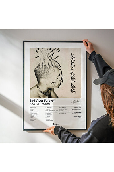 Thetic XXXTENTACION - bad vibes forever Single Colecție PREMIUM Poster Spotify - Poster cu melodie!
