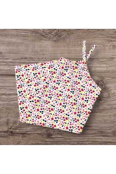ESTA STORE Small Floral Print Rope Strap Tank Top
