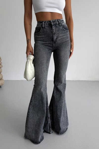 Harmony Smoked Extra Wide Leg High Waist Lycra Spanish Jeans