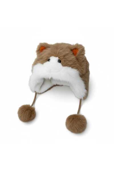 Aware Time 9-15 Years Old Children's Winter Beanie with Plush Figure