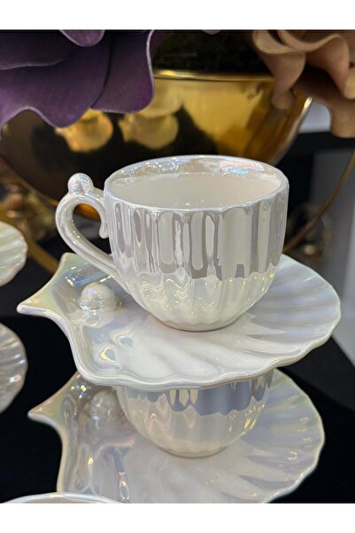 LOKMAN ZÜCCACİYE 6-Piece Stylish Oyster Coffee Cup Set