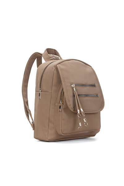 Adelina Bags Women's Daily Backpack with Flap and Zipper Detail
